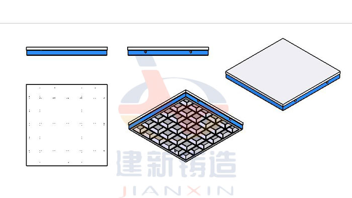铸铁平台的图纸设计